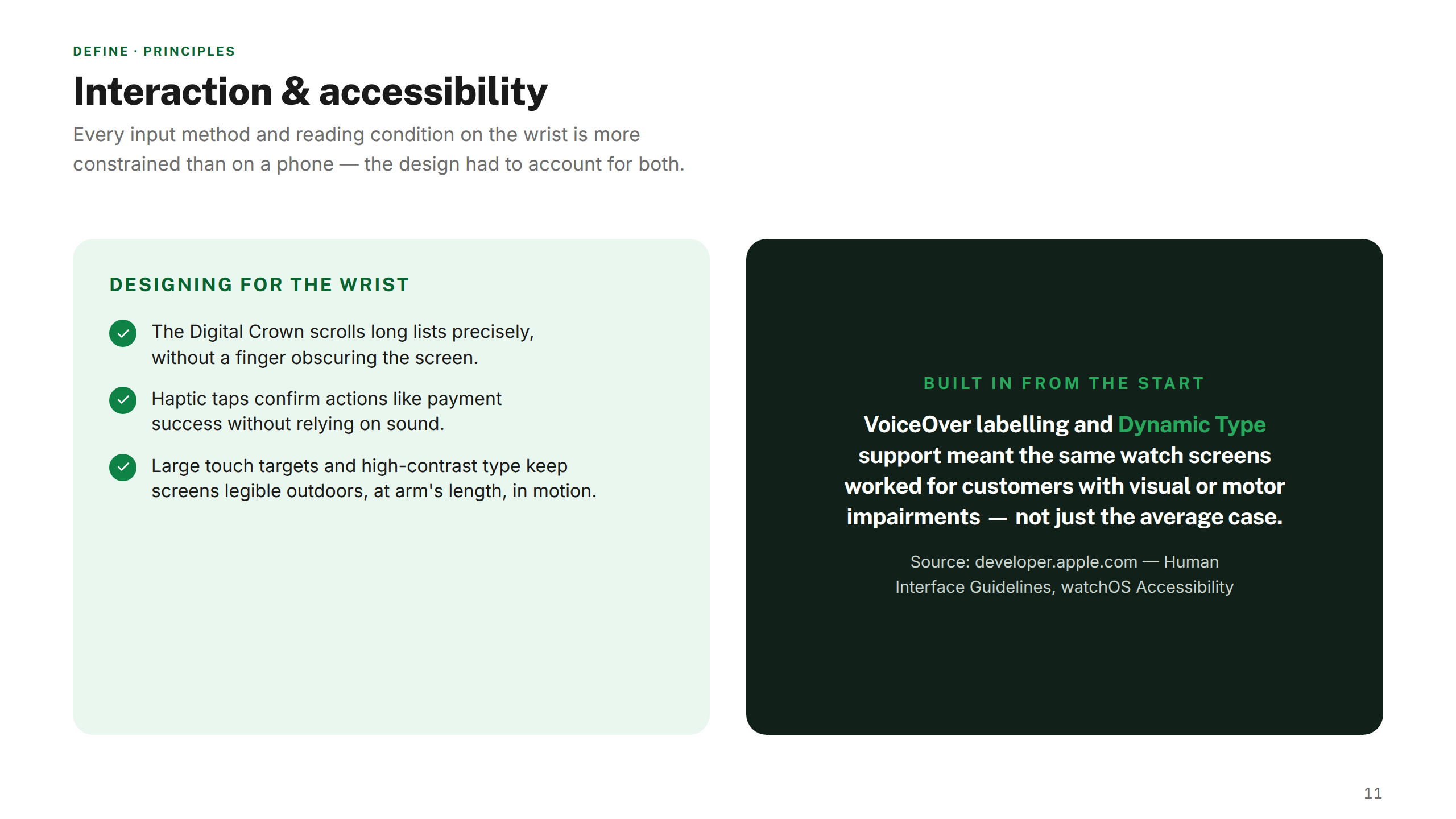 Interaction & Accessibility