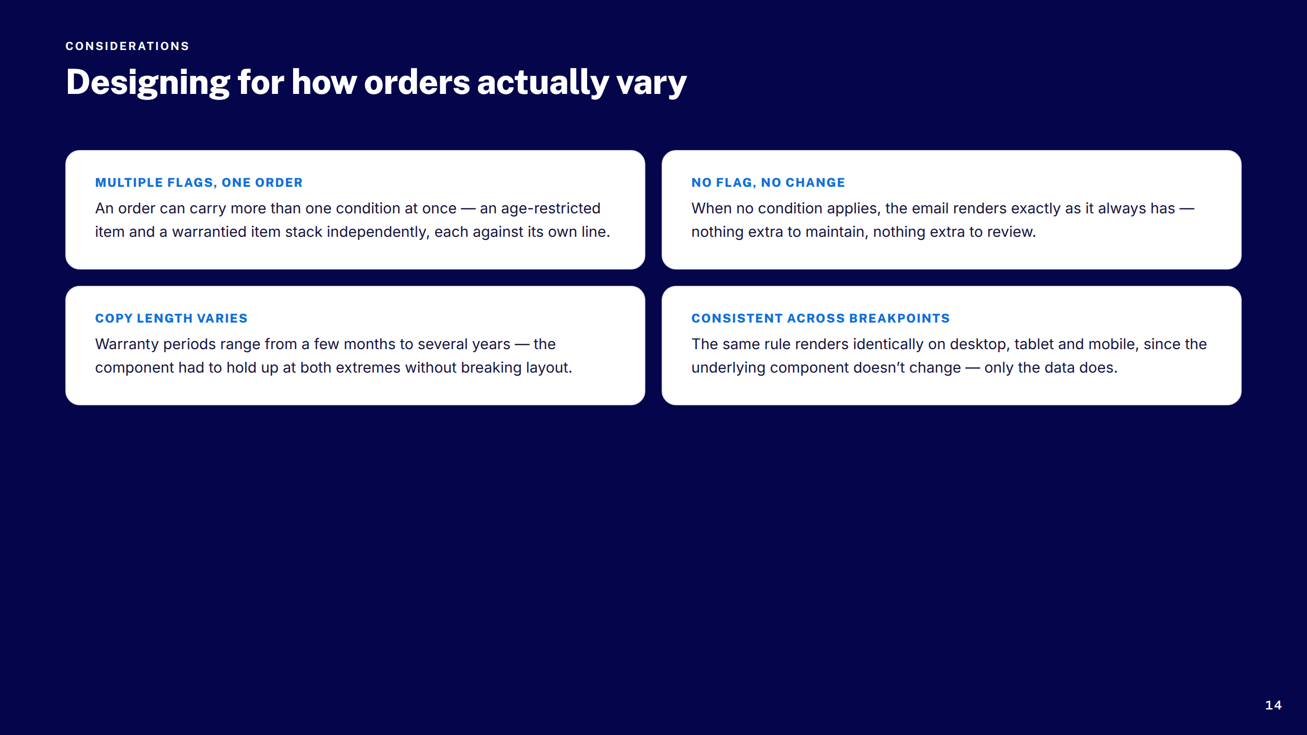 Considerations & Edge Cases