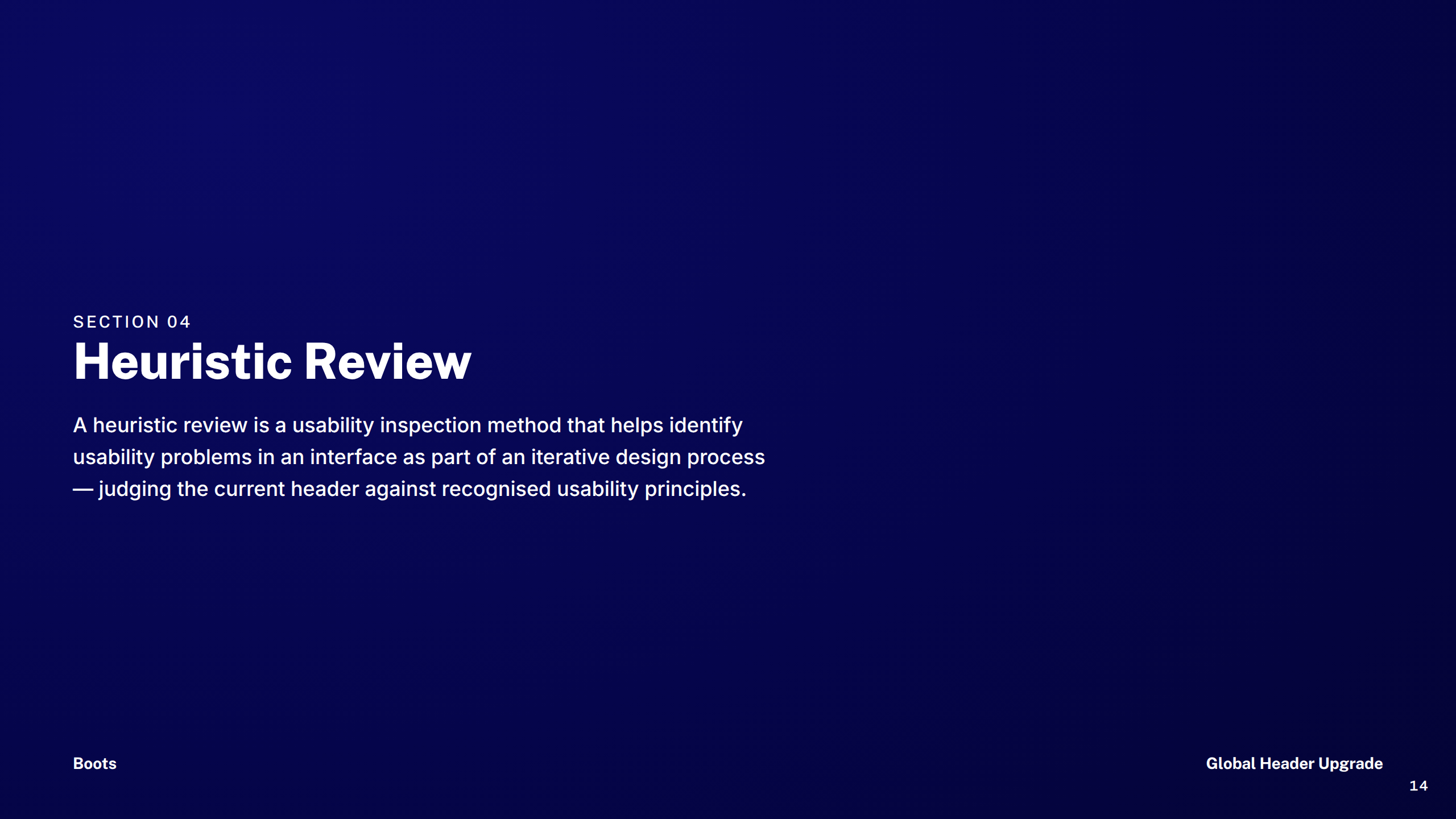 Section: Heuristic Review