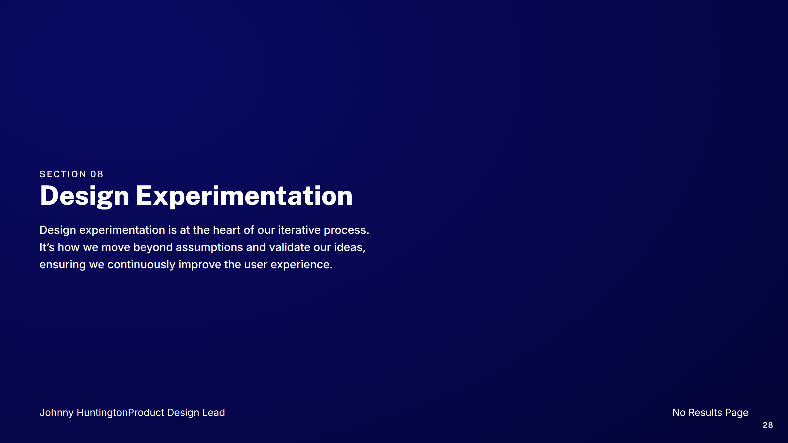Section: Design Experimentation