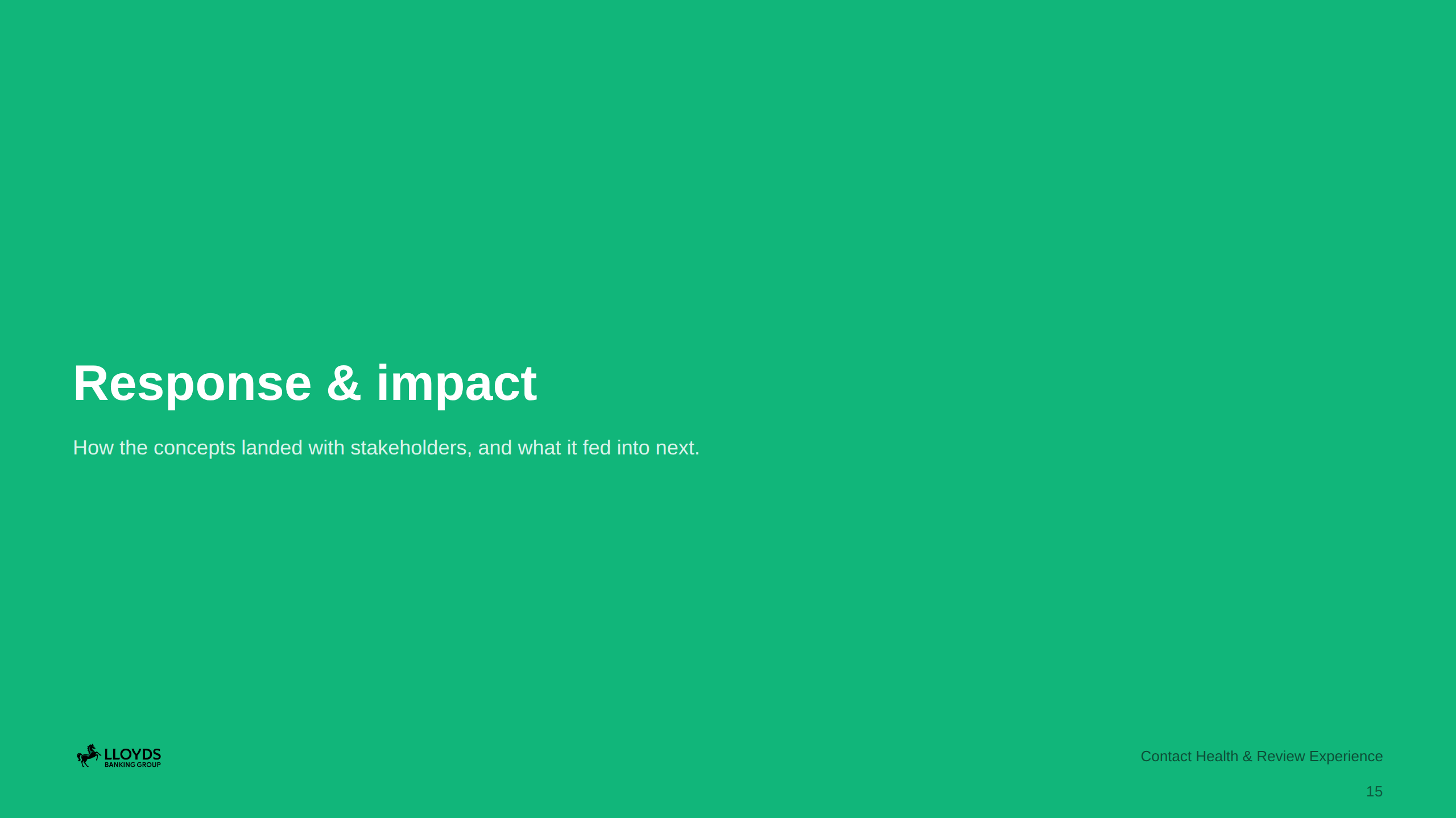 Response & Impact