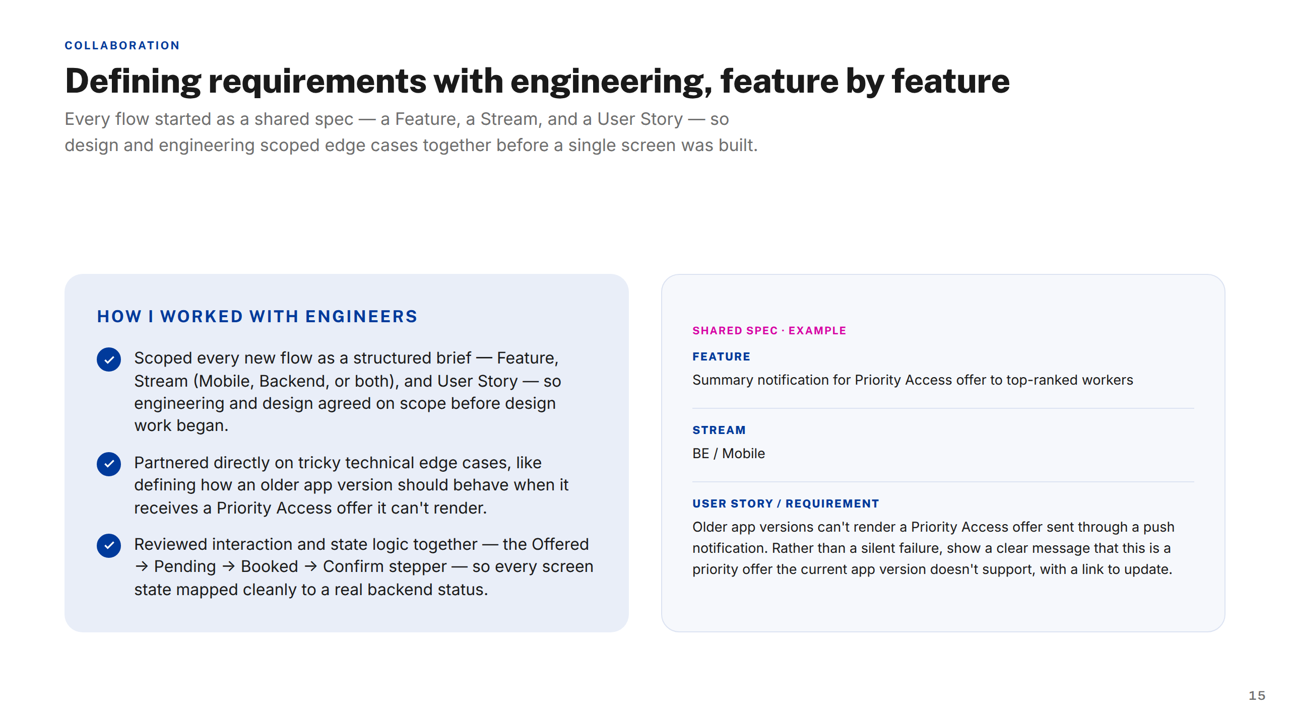 Working with Engineers